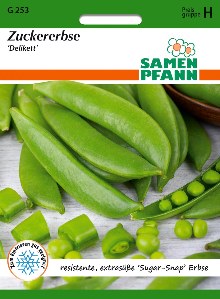 Zuckererbsen Delikett Samen