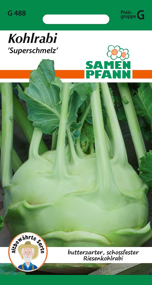 Kohlrabi Superschmelz (Riesenkohlrabi) Samen