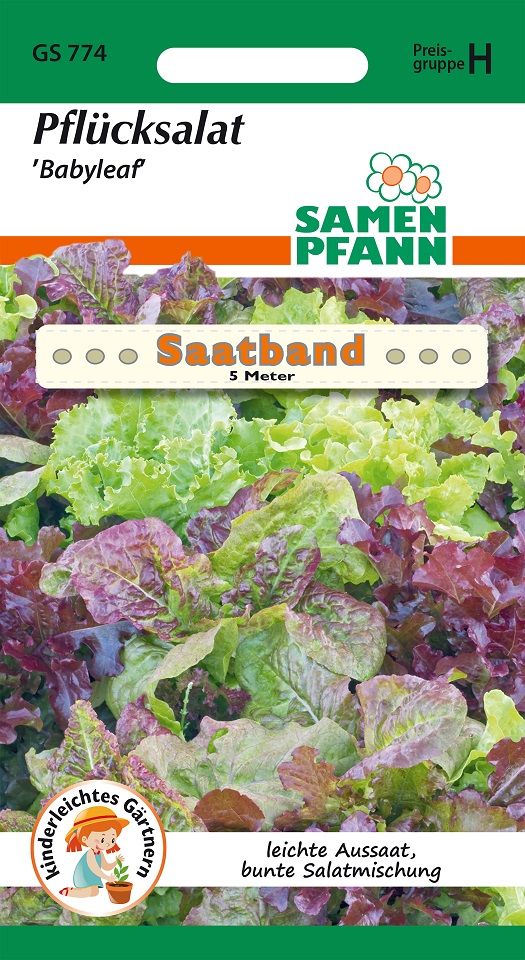 Pflücksalat Baby Leaf Mischung Saatband